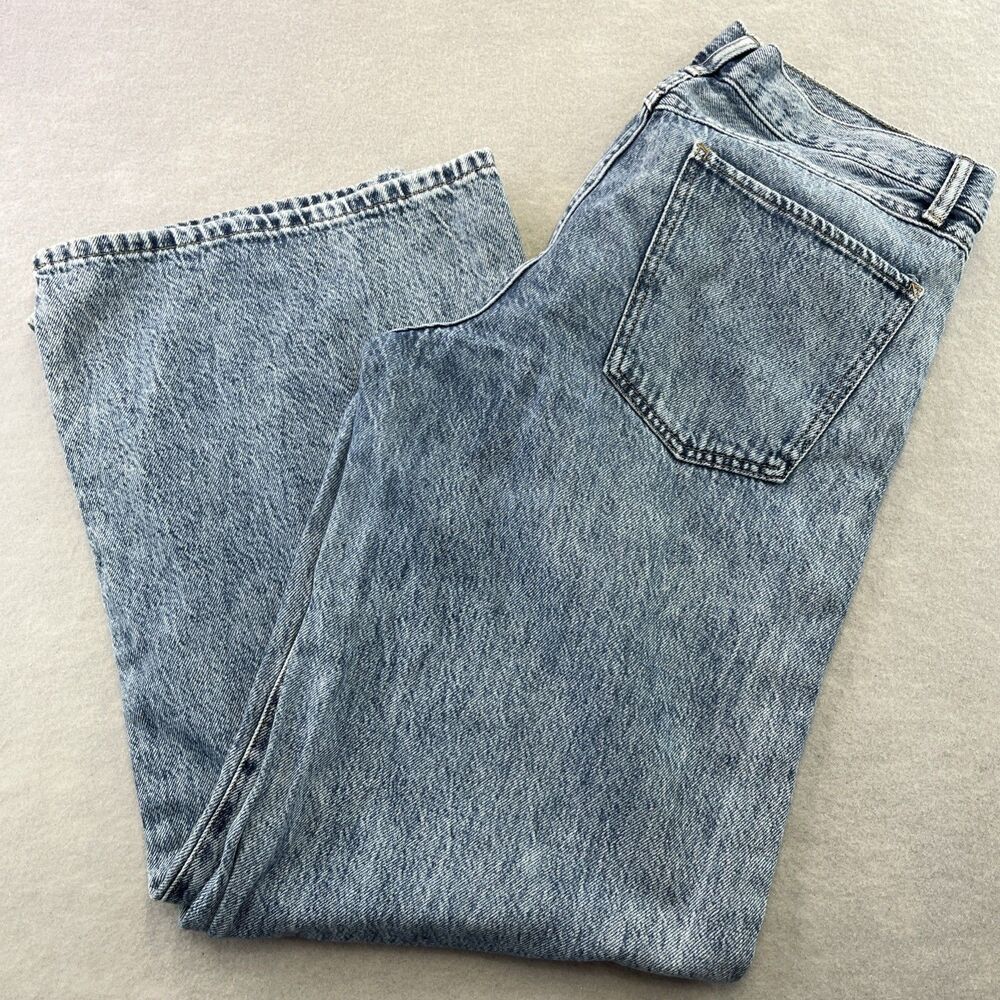 Rewash Womens Jeans SZ 9 Waist Baggy Wide Leg Acid Wash 29